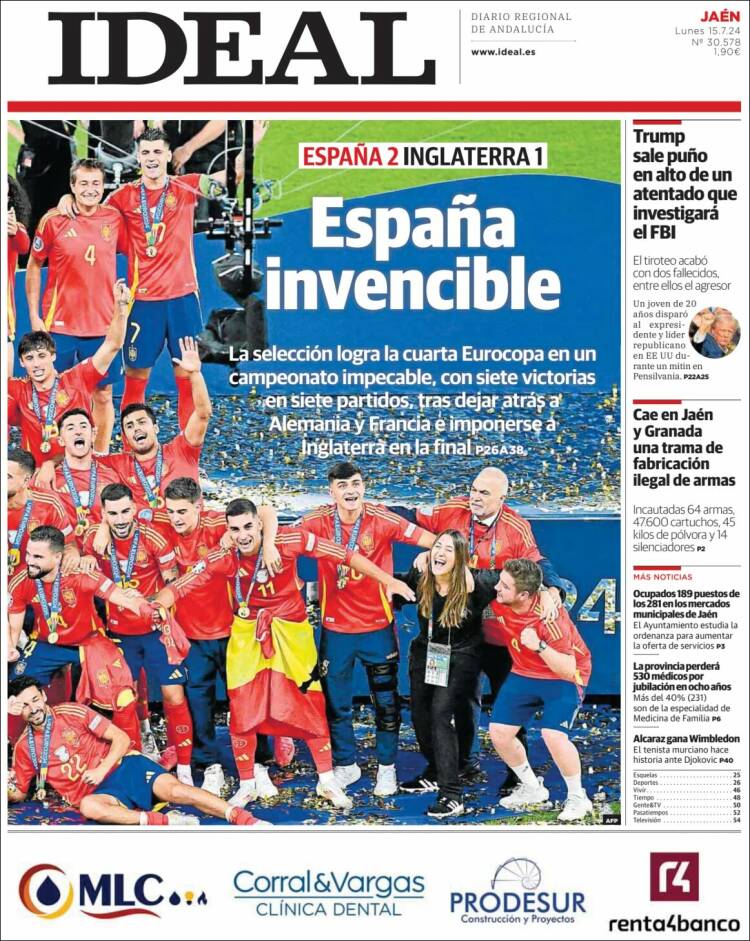 Portada de El Ideal de Jaén (España)