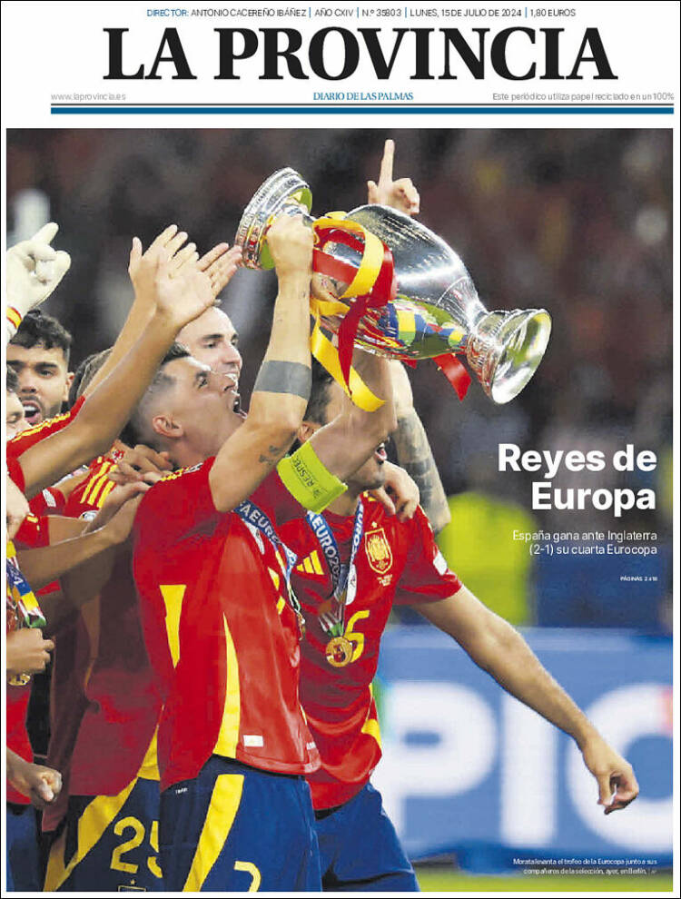 Portada de La Provincia (España)