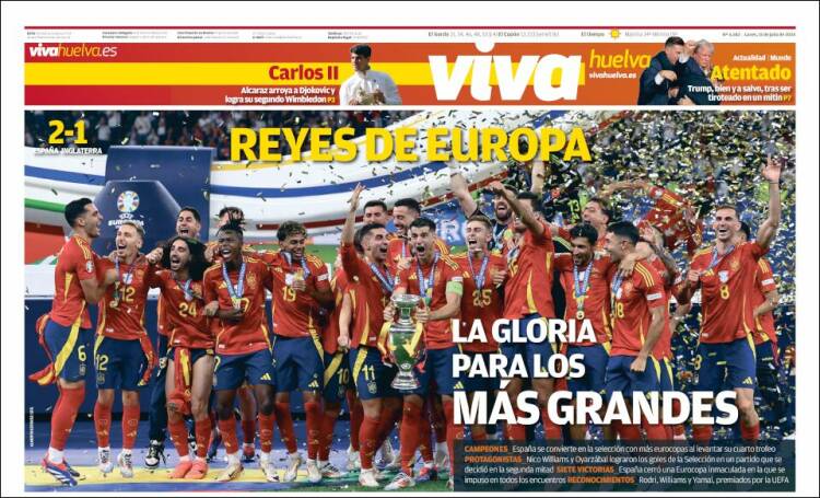 Portada de Viva Huelva (España)
