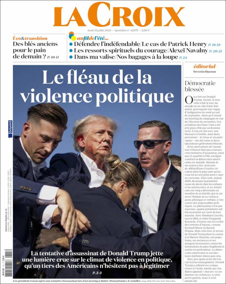 Portada de La Croix (Francia)