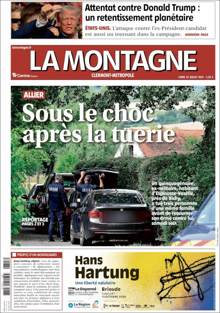Portada de La Montagne (Francia)