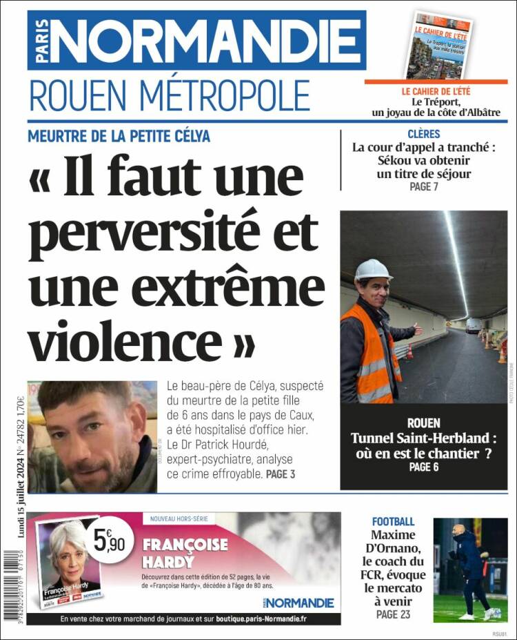 Portada de Paris Normandie (Francia)