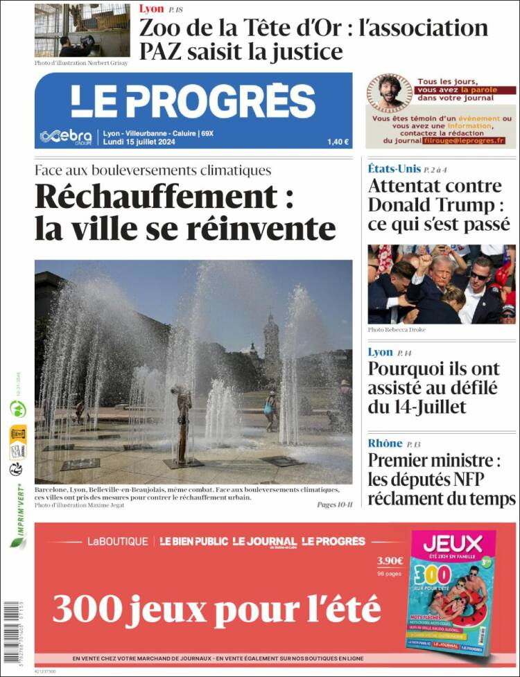 Portada de Progres de Fecamp (Francia)