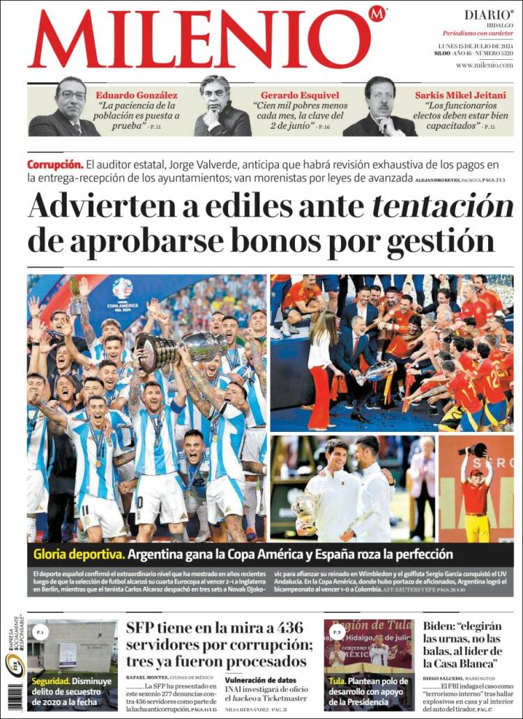 Portada de Milenio de Hidalgo (M&eacute;xico)