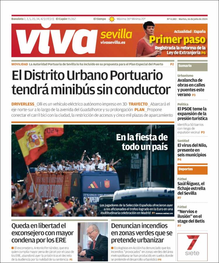 Portada de Viva Sevilla (España)