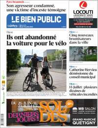 Portada de Le Bien Public (Francia)