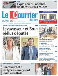 Portada de Le Courrier de l'Ouest (Francia)