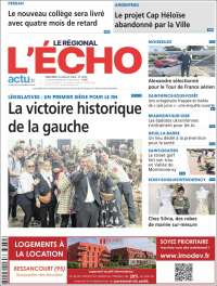 Portada de L'Echo de la Haute-Vienne (Francia)