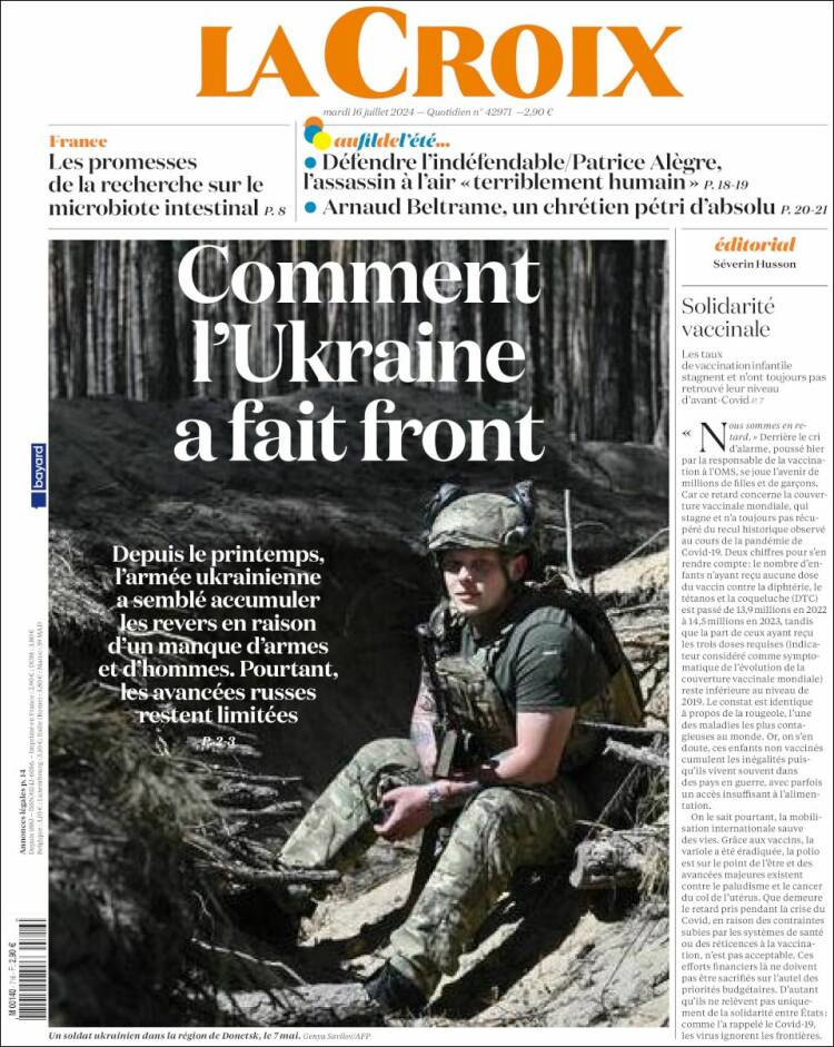 Portada de La Croix (Francia)