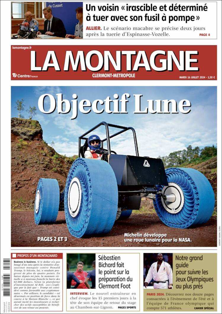 Portada de La Montagne (Francia)