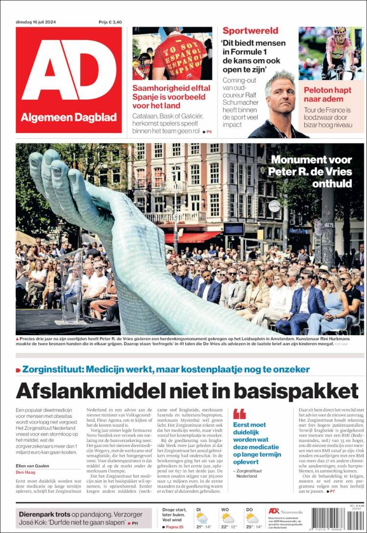 Portada de AD (Pa&iacute;ses Bajos)