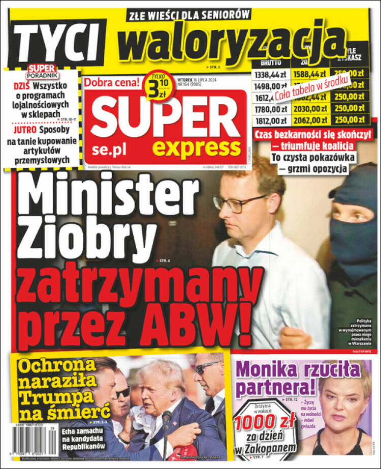 Portada de Super Express (Polonia)