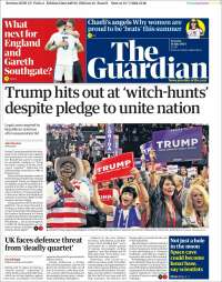 Portada de The Guardian (Reino Unido)