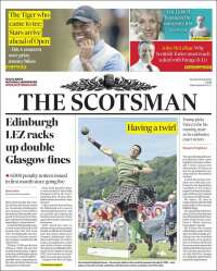 Portada de The Scotsman (Reino Unido)