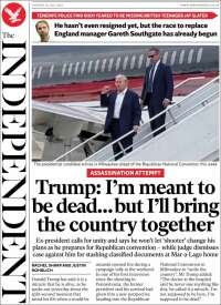 Portada de The Independent (Reino Unido)