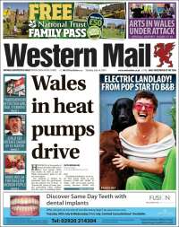 Portada de Western Mail (Reino Unido)