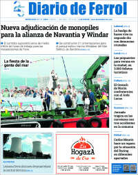 Portada de Diario de Ferrol (España)