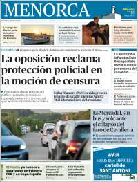 Portada de Menorca - Diario Insular (España)