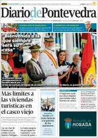 Portada de Diario de Pontevedra (España)