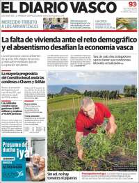 Portada de Diario Vasco (España)