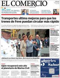 Portada de El Comercio - Gijón (España)