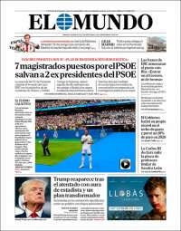 Portada de El Mundo (España)