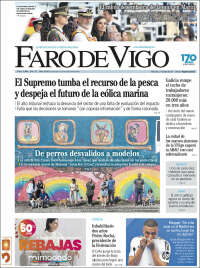 Portada de Faro de Vigo (España)