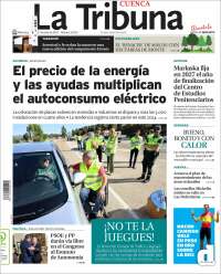 Portada de La Tribuna de Cuenca (España)