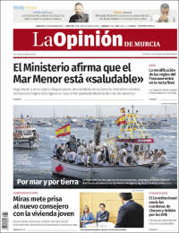 Portada de La Opinión de Murcia (España)