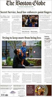 Portada de Boston Globe (USA)