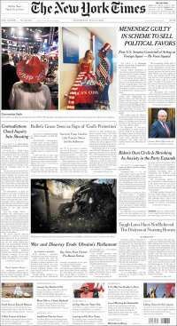 Portada de New York Times (USA)