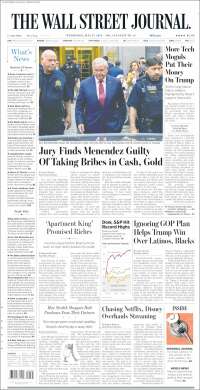 Portada de Wall Street Journal (USA)