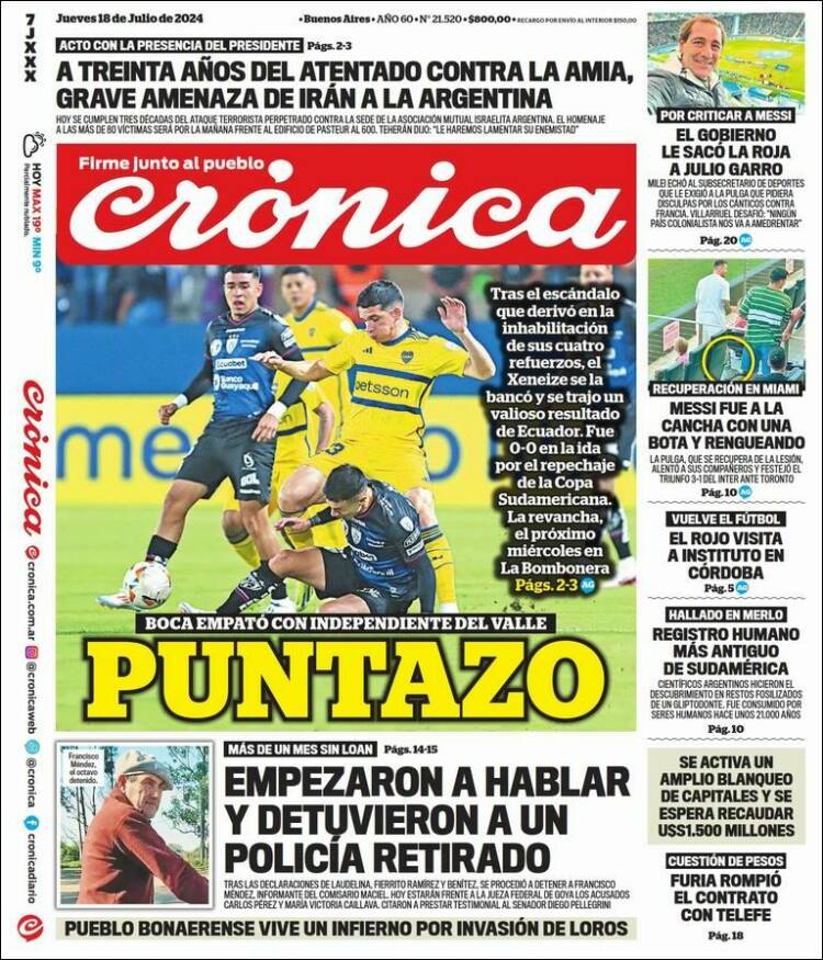 Portada de La Voz del Chaco (Argentina)