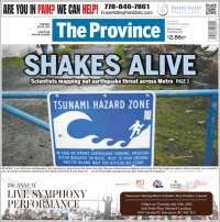 Portada de The Province (Canadá)