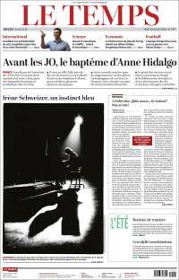 Portada de Le Matin (Suisse)