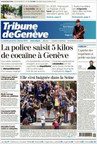 Portada de La Tribune de Genève (Suisse)