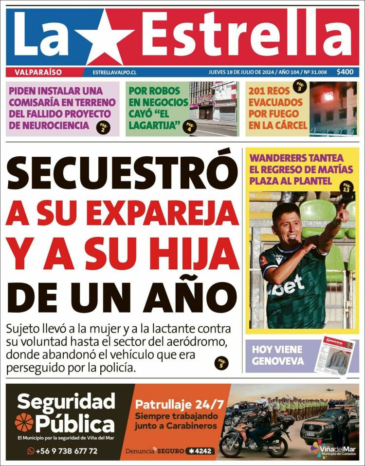 Portada de Estrella de Valparaiso (Chile)