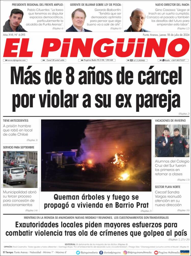 Portada de El Pingüino (Chile)