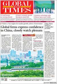 Portada de The Global Times (China)