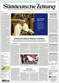 Portada de Sueddeutsche (Alemania)