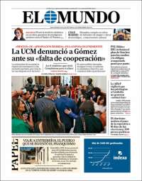 Portada de El Mundo (España)