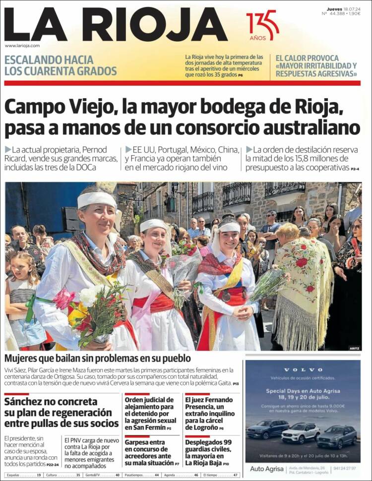 Portada de La Rioja (España)