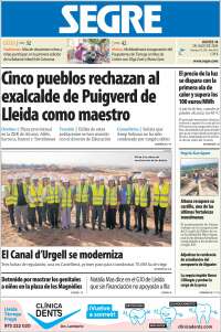 Portada de Segre  (España)