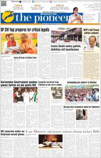 Portada de The Pioneer (India)