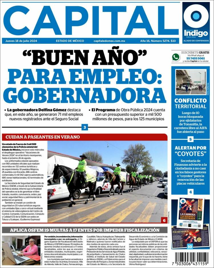 Portada de Capital México (M&eacute;xico)