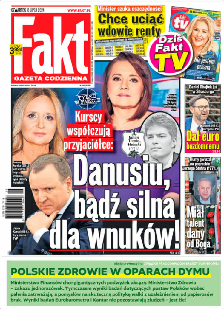Portada de Fakt (Polonia)