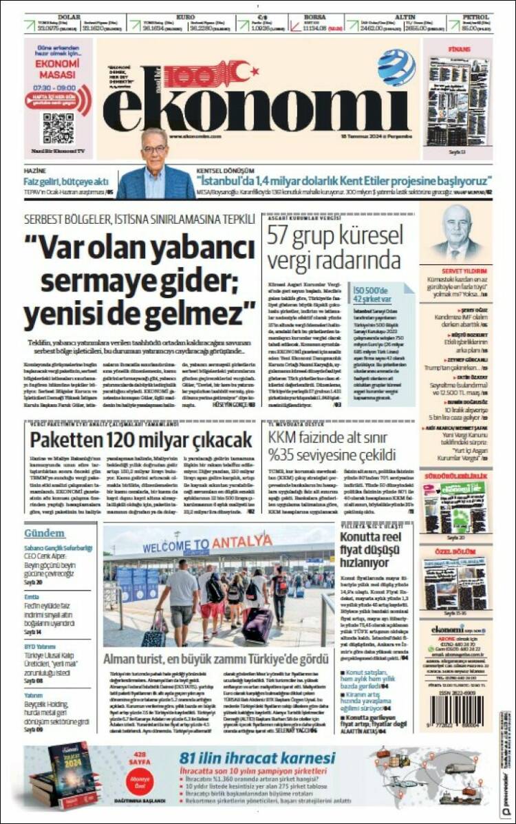 Portada de Dünya (Turqu&iacute;a)