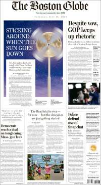 Portada de Boston Globe (USA)