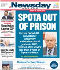 Portada de Newsday (USA)