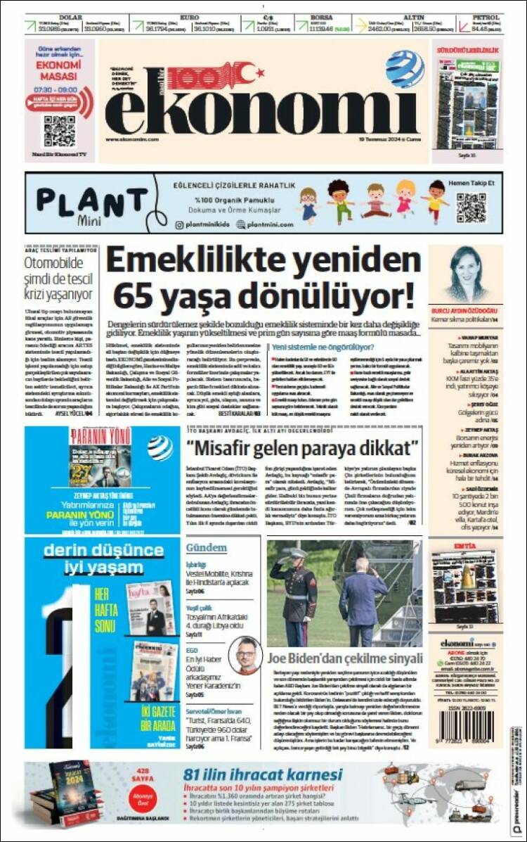Portada de Dünya (Turqu&iacute;a)